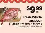 ShopRite Fresh Whole Snapper offer