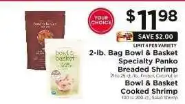 ShopRite Bowl & Basket Shrimp offer