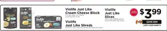 ShopRite Violife Just Like Cream Cheese Block offer