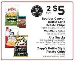 ShopRite Mix or Match Snacks offer