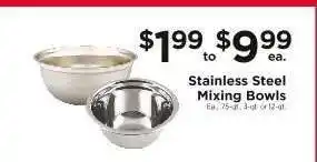 ShopRite Stainless Steel Mixing Bowls offer