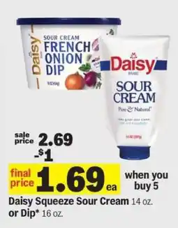 Meijer Daisy Squeeze Sour Cream or Dip offer