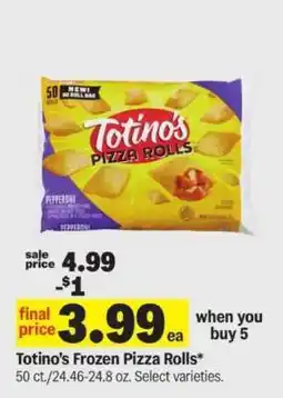 Meijer Totino's Frozen Pizza Rolls offer