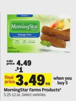 Meijer MorningStar Farms Products offer
