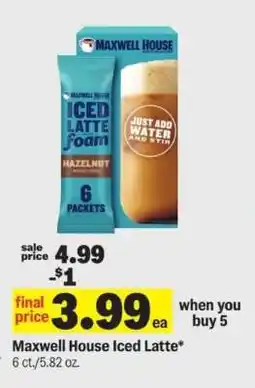 Meijer Maxwell House Iced Latte offer