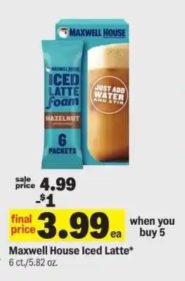 Meijer Maxwell House Iced Latte offer