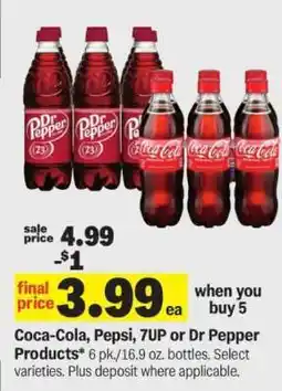 Meijer Coca-Cola, Pepsi, 7UP or Dr Pepper Products offer