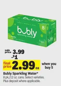 Meijer Bubly Sparkling Water offer