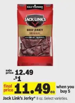 Meijer Jack Link's Jerky offer