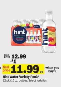Meijer Hint Water Variety Pack offer
