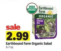 Meijer Earthbound Farm Organic Salad offer
