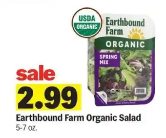 Meijer Earthbound Farm Organic Salad offer