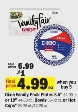 Meijer Dixie Family Pack Plates offer