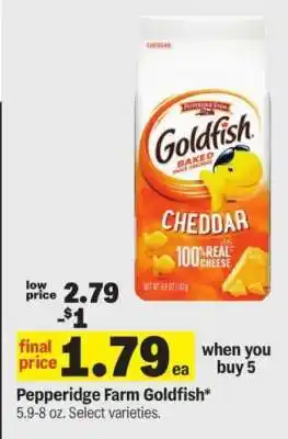 Meijer Pepperidge Farm Goldfish offer