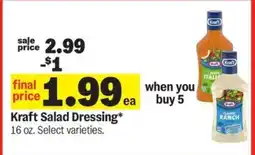 Meijer Kraft Salad Dressing offer