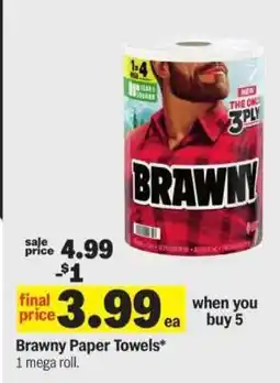 Meijer Brawny Paper Towels offer