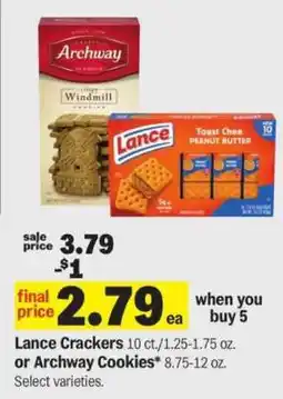 Meijer Lance Crackers or Archway Cookies offer