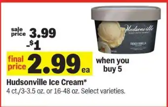 Meijer Hudsonville Ice Cream offer