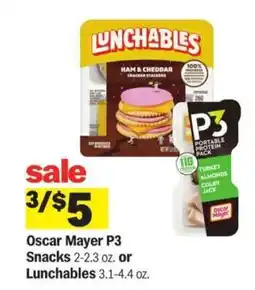 Meijer Oscar Mayer P3 Snacks or Lunchables offer