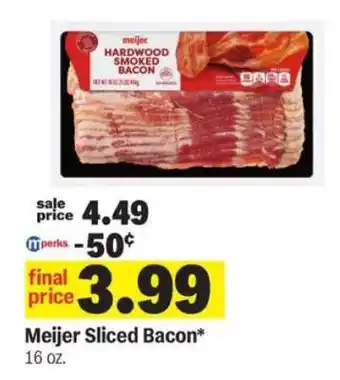Meijer Meijer Sliced Bacon offer