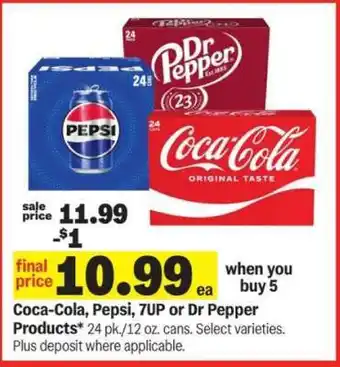 Meijer Coca-Cola, Pepsi, 7UP or Dr Pepper Products offer
