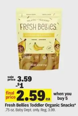 Meijer Fresh Bellies Toddler Organic Snacks offer
