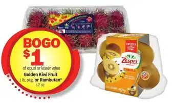 Meijer Golden Kiwi Fruit or Rambutan offer