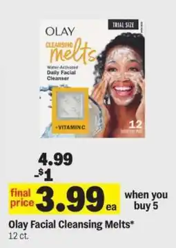 Meijer Olay Facial Cleansing Melts offer