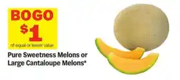 Meijer Pure Sweetness Melons or Large Cantaloupe Melons offer