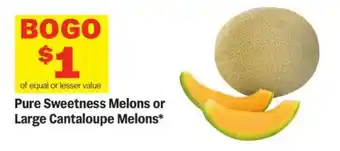 Meijer Pure Sweetness Melons or Large Cantaloupe Melons offer