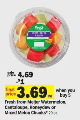 Meijer Fresh Mixed Melon Chunks offer