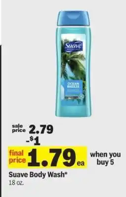 Meijer Suave Body Wash offer