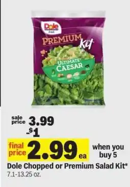 Meijer Dole Chopped or Premium Salad Kit offer