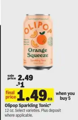 Meijer Olipop Sparkling Tonic offer