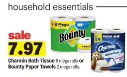 Meijer Charmin Bath Tissue or Bounty Paper Towels offer