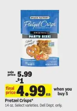 Meijer Pretzel Crisps offer