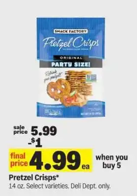 Meijer Pretzel Crisps offer