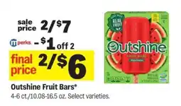 Meijer Outshine Fruit Bars offer