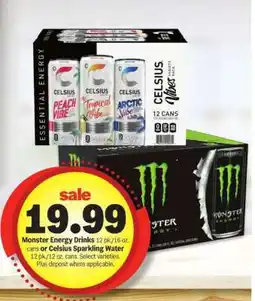 Meijer Monster Energy Drinks or Celsius Sparkling Water offer
