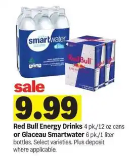 Meijer Red Bull Energy Drinks or Glaceau Smartwater offer