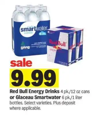 Meijer Red Bull Energy Drinks or Glaceau Smartwater offer