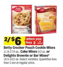 Meijer Betty Crocker Mixes offer