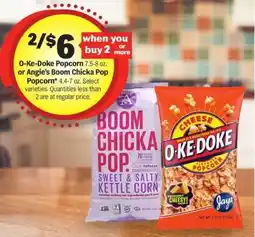 Meijer O-Ke-Doke Popcorn or Angie's Boom Chicka Pop Popcorn offer