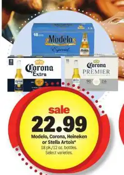 Meijer Modelo, Corona, Heineken or Stella Artois offer
