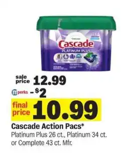Meijer Cascade Action Pacs offer