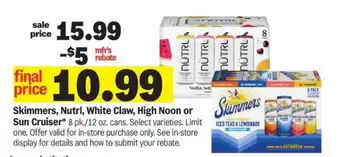 Meijer Skimmers, Nutrl, White Claw, High Noon or Sun Cruiser offer