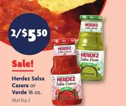 Family Dollar Herdez Salsa Casera or Verde offer