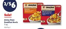 Family Dollar Jimmy Dean Breakfast Bowls offer