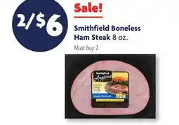 Family Dollar Smithfield Boneless Ham Steak offer