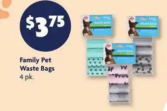 Family Dollar Family Pet Waste Bags offer
